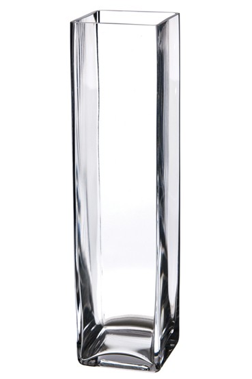 Vaso in vetro base quadrata — Vasi da Arredamento