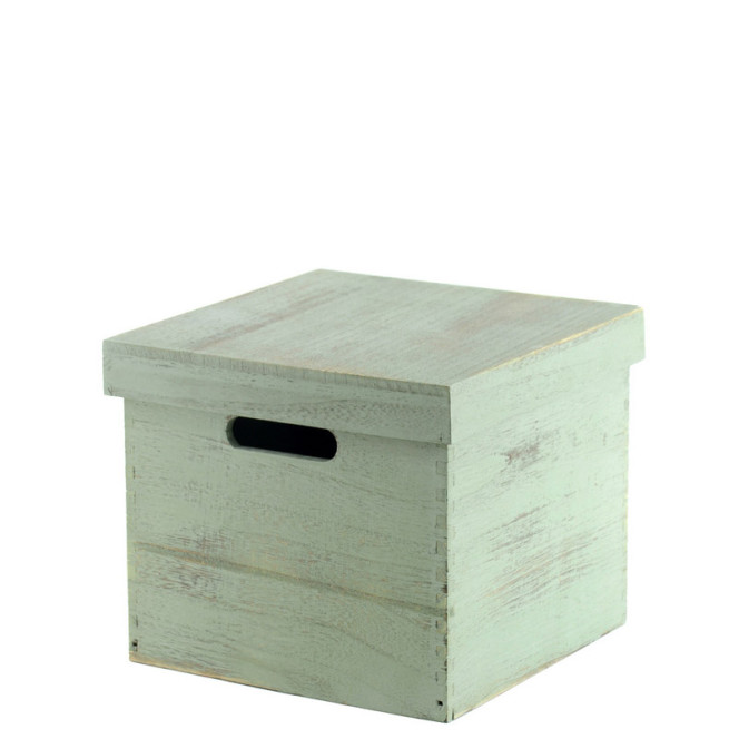 Scatola in legno con coperchio — Scatole & Storage